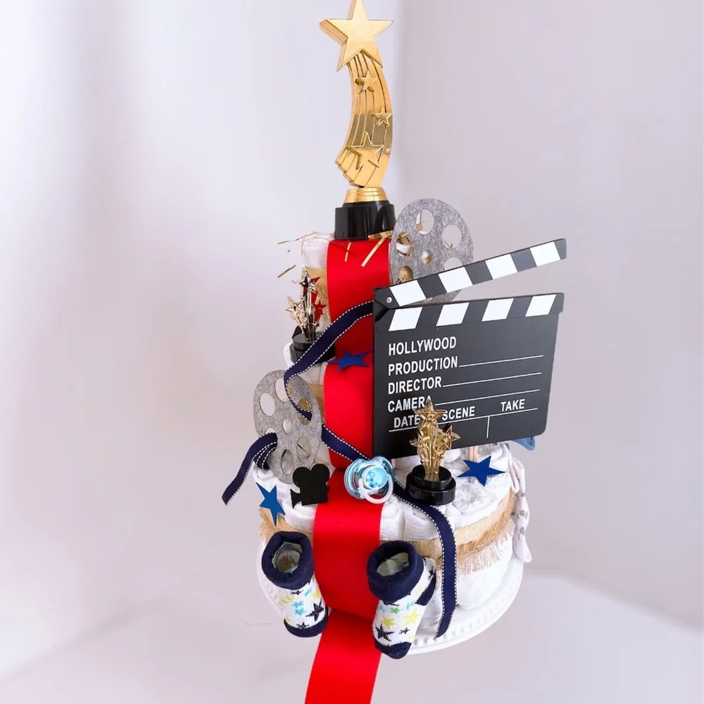 Hollywood Red Carpet Diaper Cake